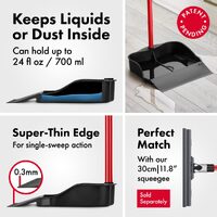 Tyroler BrightTools Rubber Dustpan Multi-Purpose, Extra Large, Dry & Wet