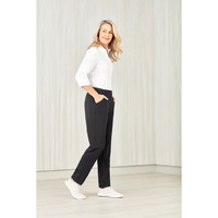 Womens Comfort Waist Slim Leg Pant Size 4 Colour Charcoal