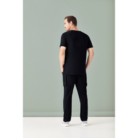 Mens Avery Multi-Pocket Scrub Pant Size M Colour Black