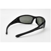 Eyres by Shamir BERCY Matt & Shiny Black Frame Polarised Grey Lens Safety Glasses