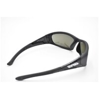 Eyres by Shamir BERCY Matt & Shiny Black Frame Polarised Grey Blue Mirror Lens Safety Glasses