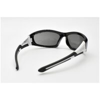 Eyres by Shamir BERCY Matt Black & White Frame Grey Lens Safety Glasses