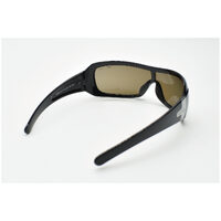 Eyres by Shamir DAREDEVIL Sapphire Black Frame Polarised Brown FS Lens Safety Glasses