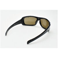 Eyres by Shamir HOTROD Sapphire Black Frame Polarised Brown FS Lens Safety Glasses