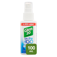 2PK Glen 20 On The Go 100ml Disinfectant Spray Crisp Linen