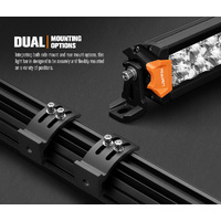 LIGHTFOX 20inch Osram LED Light Bar Slim Dual Rows Combo Driving Lamp Offroad 4x4