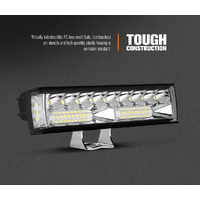 LIGHTFOX Pair 6inch Osram LED Light Pods Combo Beam Light Bar Reverse Offroad 4x4