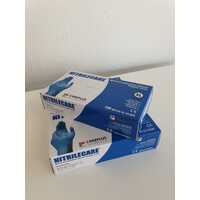 Eco-Shield Blue Nitrile Unpowdered Box 100 Medium 10x Pack