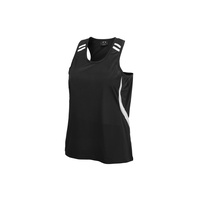 Kids Flash Singlet White/Black 16