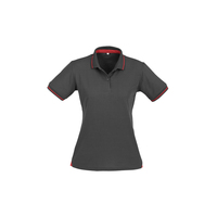Ladies Jet Polo Black/Cyan 8