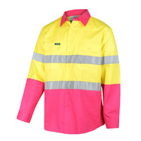 WORKIT Hi-Vis Lightweight Long Sleeve Taped Shirt Orange 2XL