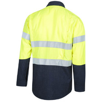 WORKIT Fire Resistant RIPSTOP PPE1 FR Inherent 155gsm Lightweight Taped Shirt Orange 2XL
