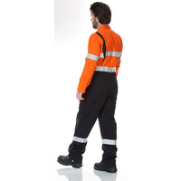 WORKIT  Fire Resistant FR Inherent 215gsm Vented Taped Coverall Orange 102ST