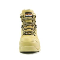 Bison XT Ankle Lace Up Boot with Zip Wheat Size AU/UK 4 (US 5) Colour Wheat