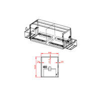 Caravan front toolbox with dual slides & jerry can holdersBlack Extended BBQ Slide & Removeable Jerry Can Holders