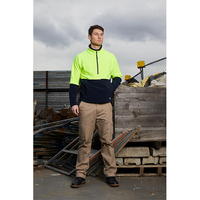 Rainbird Workwear Adults Woruga Pullover Small Fluro Orange/Navy