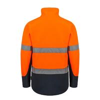Rainbird Workwear Rafter Fleece Jacket Small Fluoro Orange/Navy