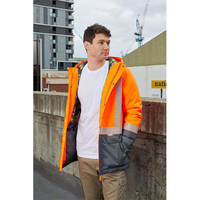 Rainbird Workwear Harvey Parka Fluoro Small Fluoro Orange/Charcoal