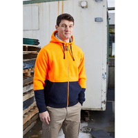 Rainbird Workwear Taylor Sherpa Fluoro Hoodie XS Fluoro Orange/Navy