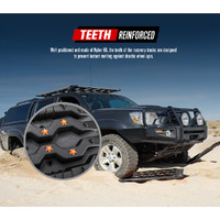 Fieryred Recovery Tracks 15T Board 4WD Vehicle Sand/Snow/Mud 1 Pair Black