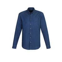 Indie Mens Long Sleeve Shirt Dark Blue XSmall