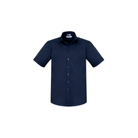 Mens Monaco Short Sleeve Shirt Electric Blue 3XL
