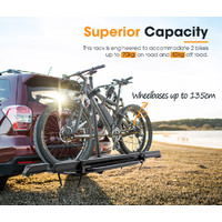 SAN HIMA 2 E-Bike Bicycle Carrier Rack Towbar Hitch 2" Receiver Mount Car Rear Rack