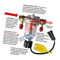 Water watch for holden rodeo (pre 2012) - pre-filter protection against diesel fuel contamination damage