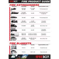 Firebox 2.5kg high pressure dry powder fire extinguisher with vehicle and wall bracket