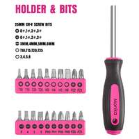 Monika pink tool combo portable household tool set & gardening tool kit