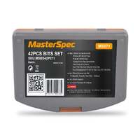 Masterspec 42-piece cr-v security screwdriver bit set