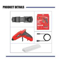Topex 4v cordless hot glue gun w/ 15pcs premium glue sticks