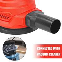 Topex 300w random orbital sander polisher variable speed +15pcs sand papers