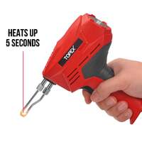 Topex heavy duty soldering gun iron kit fast heating hot knife plastic foam cut