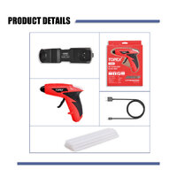 TOPEX 4V Cordless Hot Glue Gun w/ 15Pcs Premium Glue Sticks
