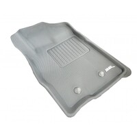 3D Kagu Rubber Mats for Ford Everest 2015-2022 3 Rows Colour Grey