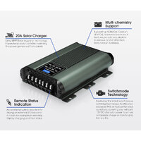 ATEM POWER 12V 25A DC to DC Battery Charger MPPT Dual Battery System with Battery Box