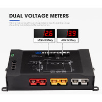 ATEM POWER DC to DC Dual Battery System Smart Hub Universal Fitment Dual Voltage Meters