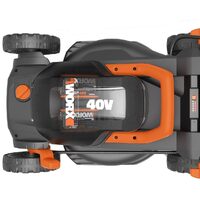 WORX 40V (20V x 2)  34cm Push Lawn Mower Kit w/ 2x POWERSHARE Batteries & Charger - WG779E