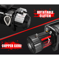 FIERYRED 12V 17500LBS Wireless Electric Winch Synthetic Rope
