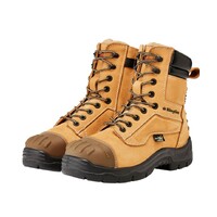 KingGee Mens Phoenix 8Z Side Zip Boot Nubuck Size AU/UK 7 (US 8) Colour Wheat