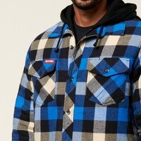 Hard Yakka The Quilted Shacket Colour Blue Size S