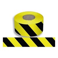 Proch Yellow/Black Barricade Tape 100m X 75mm YB10075
