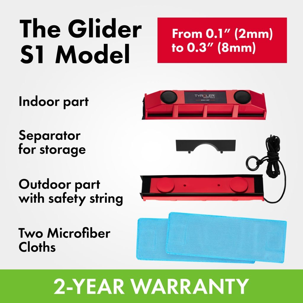 The Glider Magnetic Window Cleaner Microfiber Cloth