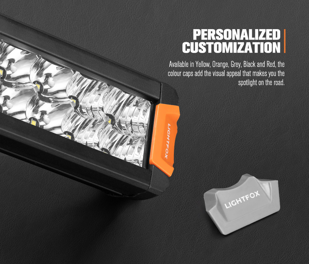 LIGHTFOX 12inch Osram LED Light Bar Slim Rows Combo Beam Driving Lamp Offroad 4x4