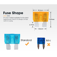 San Hima 4 Way Blade Fuse Box Block Holder LED Warning Light ATC 12V/24V Car Marine