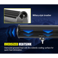 LIGHTFOX 28inch LED Light Bar Tri Row Flood Spot Combo Offroad Driving Lamp 4WD