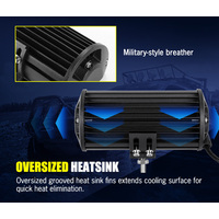 LIGHTFOX 2x 7inch LED Light Bar Spot Flood Combo Work Driving Lights OffRoad 4WD 6"