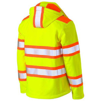 Taped Double Hi Vis Soft Shell Jacket Orange/Yellow Size XS