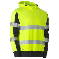 Taped Two Tone Hi Vis Contrast 4 Way Stretchy Hoodie Orange/Navy Size 4XL
